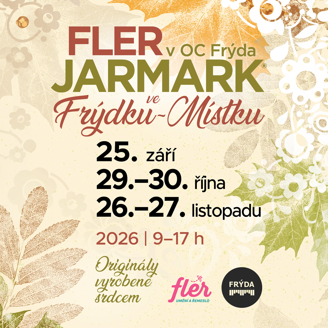 Oblíbené FLER jarmarky se vrací do OC FRÝDA!