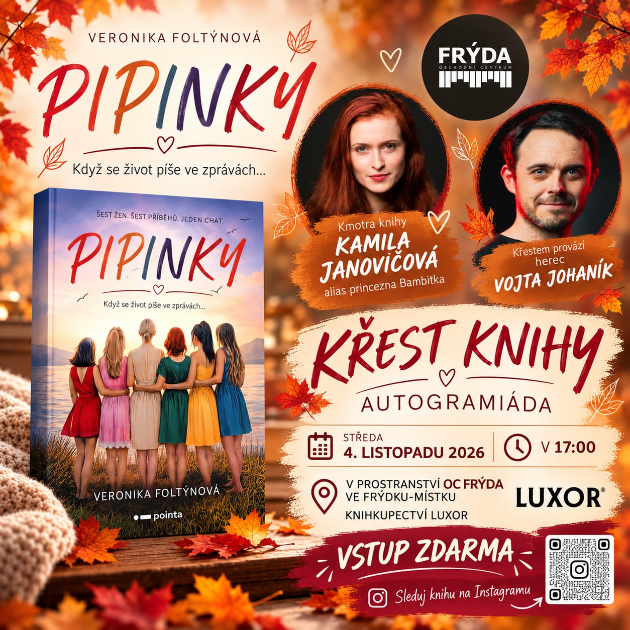 Křest knihy Pipinky od Veroniky Foltýnové